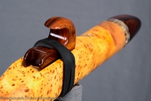 Yellow Cedar Burl Native American Flute, Minor, Mid B-4, #K18K (7)